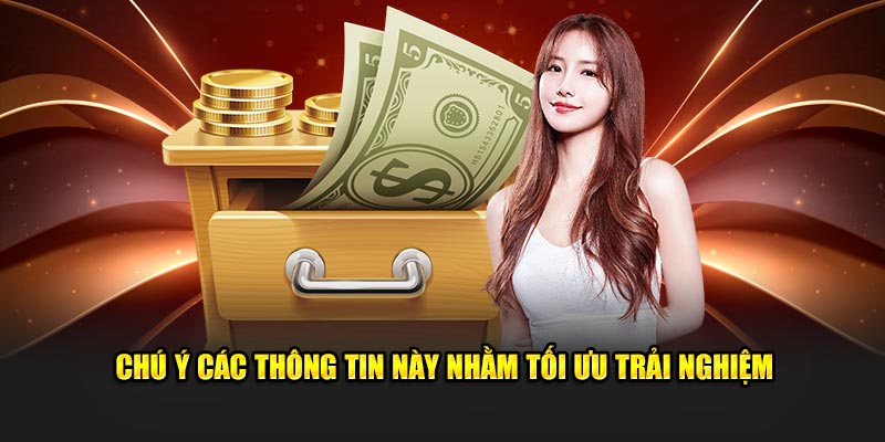 Chú ý các dữ liệu này nhằm tối ưu trải nghiệm